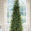10' King Douglas Fir Slim Artificial Christmas Tree with 1200 Warm White & Multi-Color LED Lights