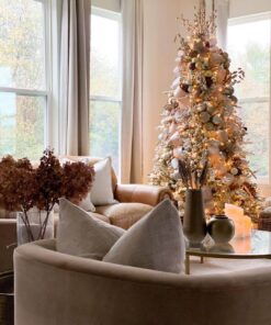 10' Queen Flock® Artificial Christmas Tree with 1300 Warm White LED Lights