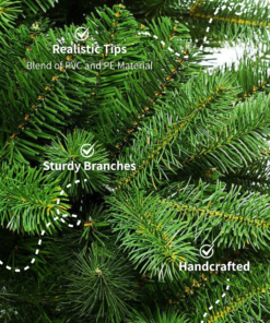 12' King Douglas Fir Slim Artificial Christmas Tree Unlit