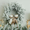24" Queen Flock™ Artificial Christmas Wreath Unlit
