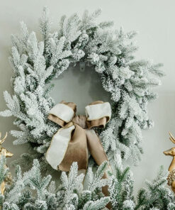 24" Queen Flock™ Artificial Christmas Wreath Unlit