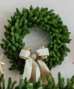 36" King Fraser Fir™ Artificial Christmas Wreath with 150 Warm White LED Lights