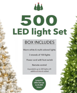 500 Warm White & Multi-Color LED String Light Set