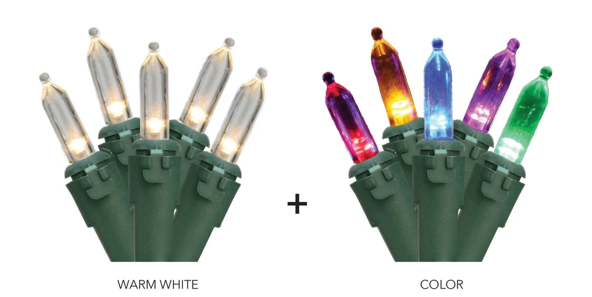 500 Warm White & Multi-Color LED String Light Set