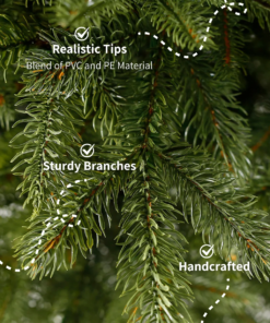 7.5' Cypress Spruce Artificial Christmas Tree Unlit