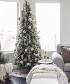 7.5' Royal Fir Slim Artificial Christmas Tree Unlit