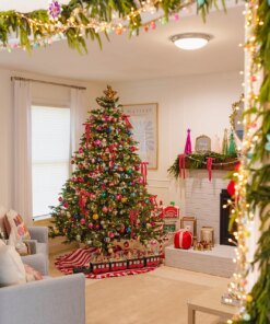 7.5' Rushmore Fir Artificial Christmas Tree with 750 Warm White LED Lights