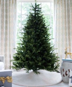 7.5' Scarlet Fir Artificial Christmas Tree with 800 Warm White LED Lights
