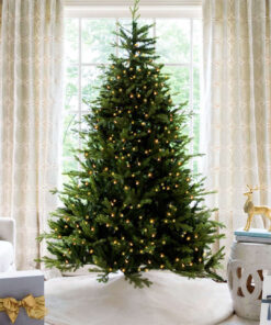 7.5' Scarlet Fir Artificial Christmas Tree with 800 Warm White LED Lights