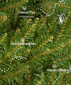 7.5' Yorkshire Fir Slim Artificial Christmas Tree Unlit