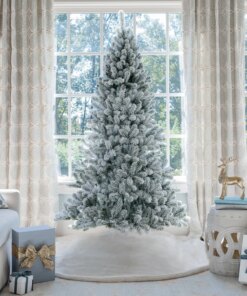 8' Prince Flock® Artificial Christmas Tree Unlit