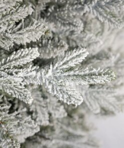 8' Queen Flock® Slim Artificial Christmas Tree with 700 Warm White LED Lights