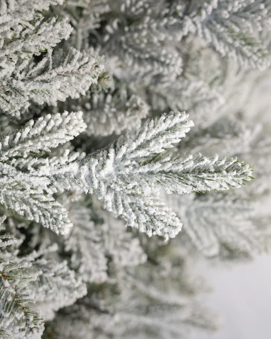 8' Queen Flock® Slim Artificial Christmas Tree with 700 Warm White LED Lights