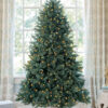 8' Tribeca Blue Spruce Artificial Christmas Tree with 650 Warm White LED Lights