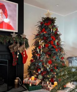 8' Tribeca Blue Spruce Artificial Christmas Tree with 650 Warm White LED Lights