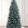 8' Tribeca Blue Spruce Slim Artificial Christmas Tree Unlit