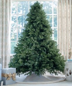 9' Cypress Spruce Artificial Christmas Tree with 2050 Warm White & Multi-Color LED Lights
