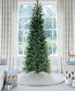 9' King Douglas Fir Slim Artificial Christmas Tree Unlit
