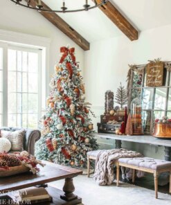 9' Queen Flock® Artificial Christmas Tree Unlit