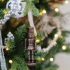 Bronze Nutcracker Glass Ornament Set (6 Pack)