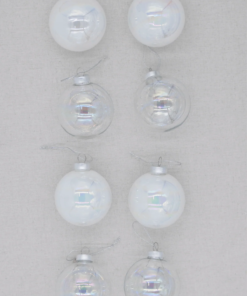 Bubbles Glass Ornament Set (8 Pack)