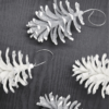 Silver Dipped Pine Cones (8 Pack)
