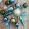 Snowflake 15-Piece Glass Ornament Set (Blue) Limited Edition