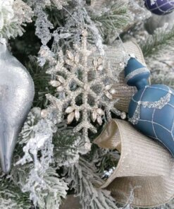 Winter Wonderland 15-Piece Glass Ornament Set (Blue and Gray)