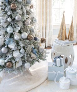 Winter Wonderland 15-Piece Glass Ornament Set (Blue and Gray)